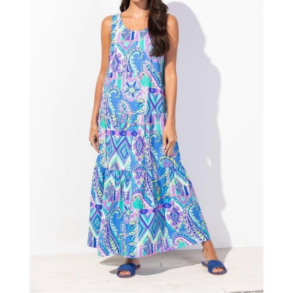 ESCAPE BY HABITAT veranda maxi dress in paisley‎ S